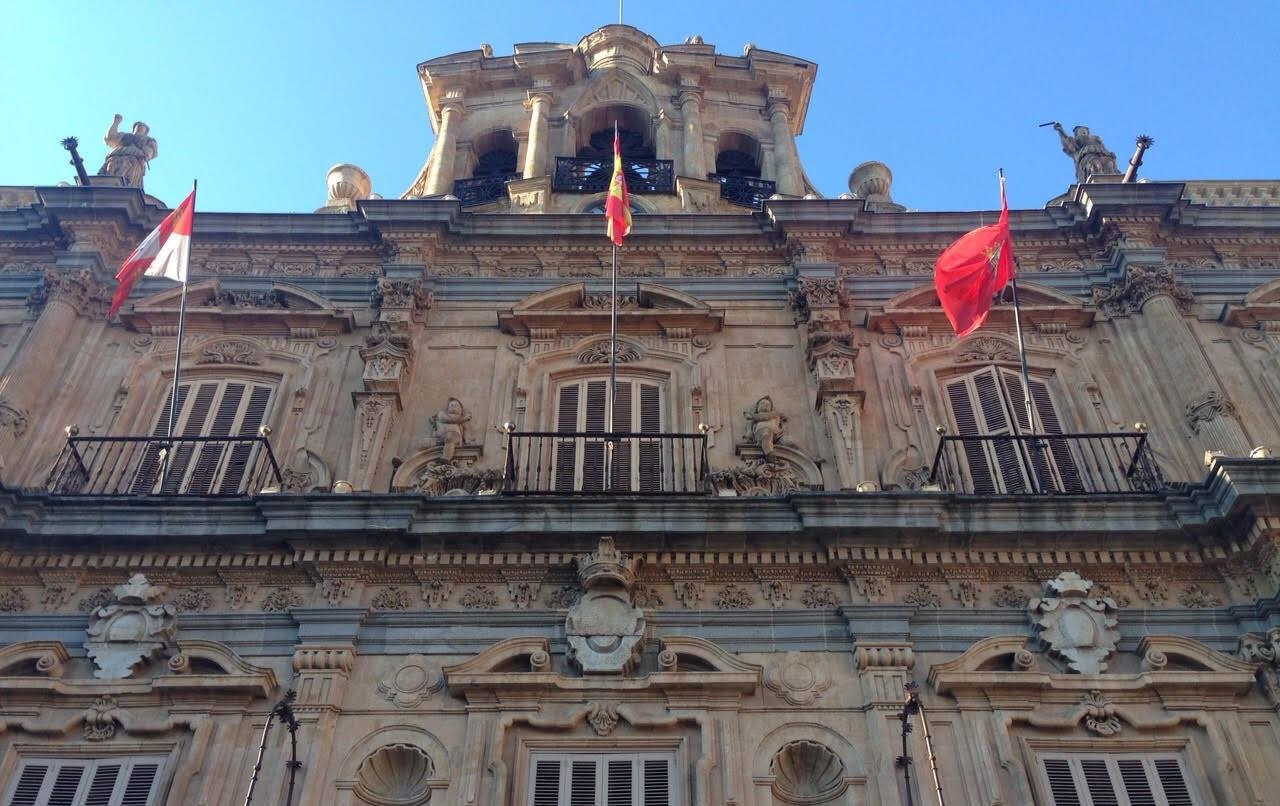 Fachada del Ayuntamiento de Salamanca.