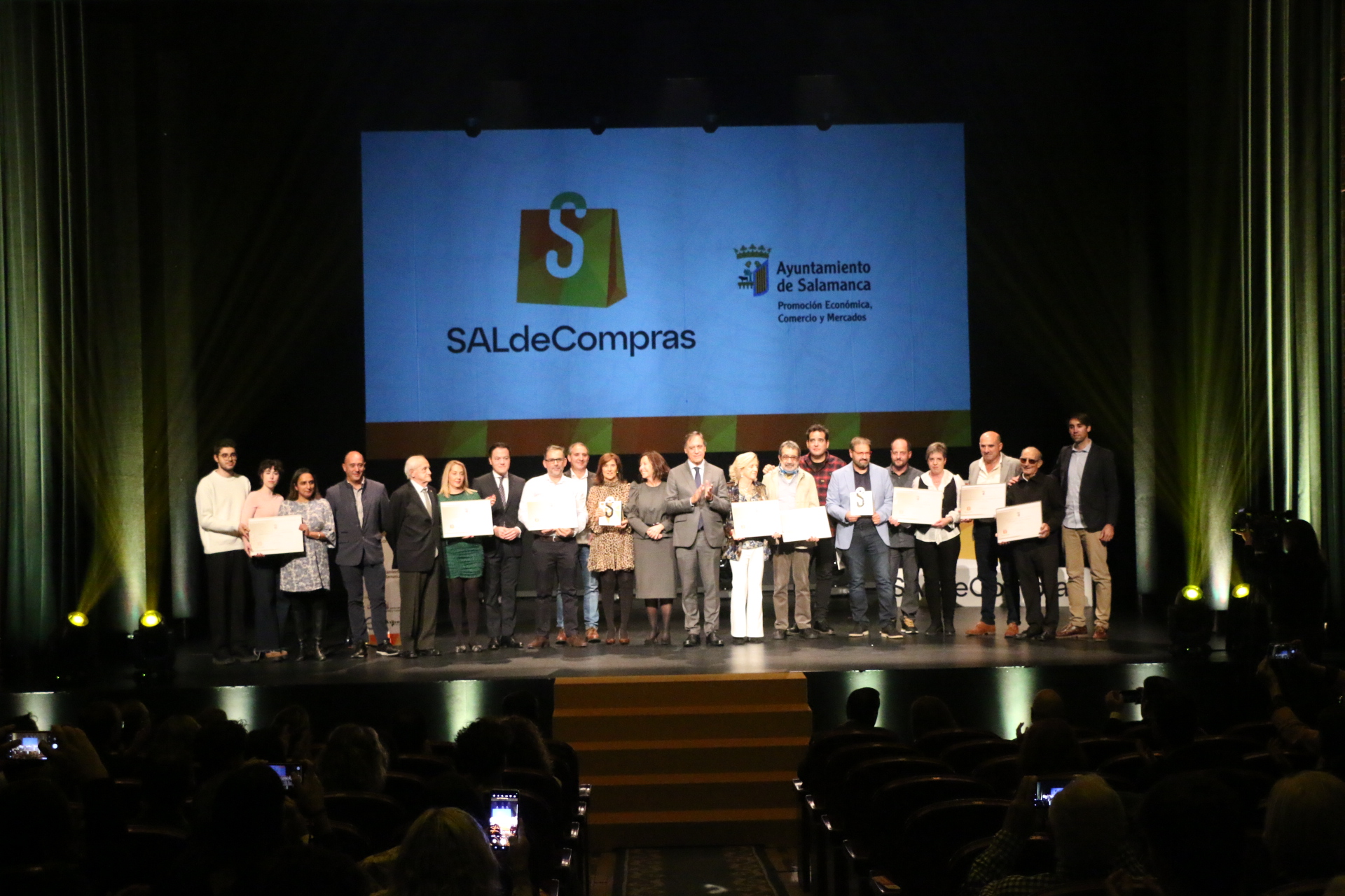 Galardonados en la II Gala de Comercio