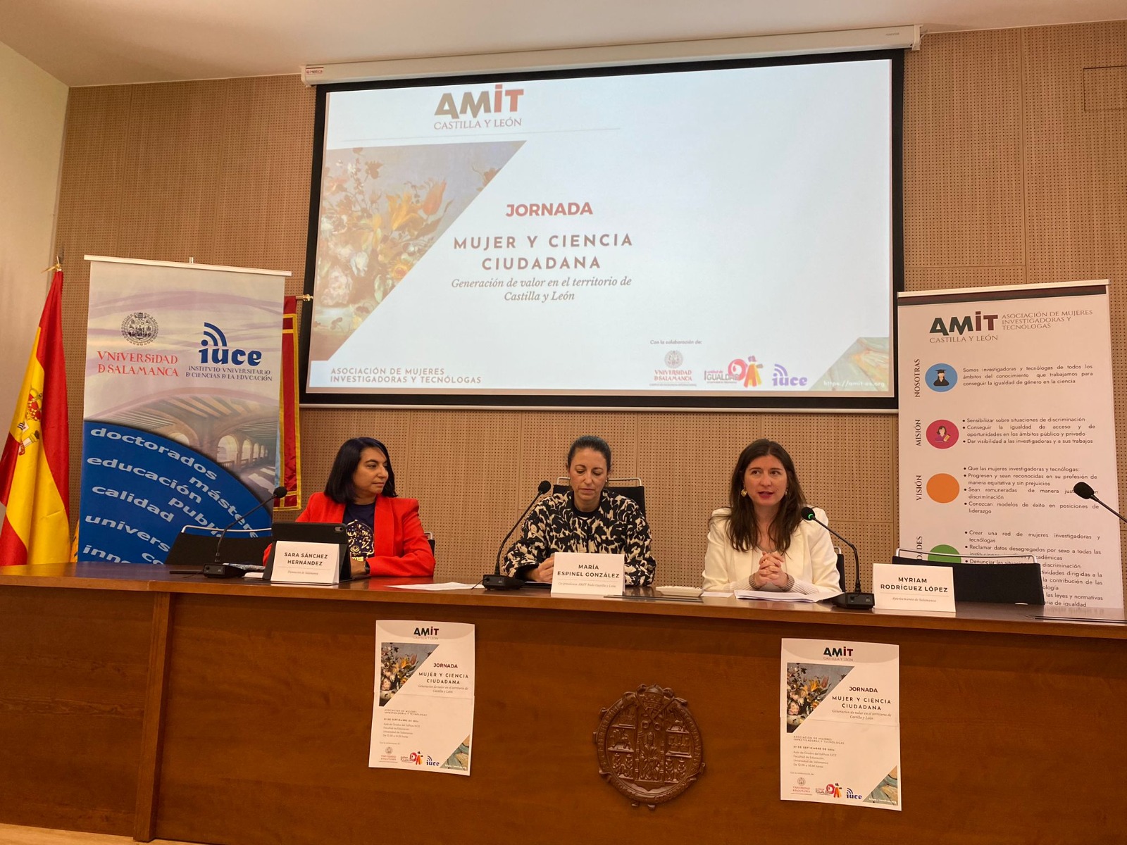 Miryam Rodríguez en la jornada ?Mujer y ciencia ciudadana. Generación de valor en Castilla y León?.