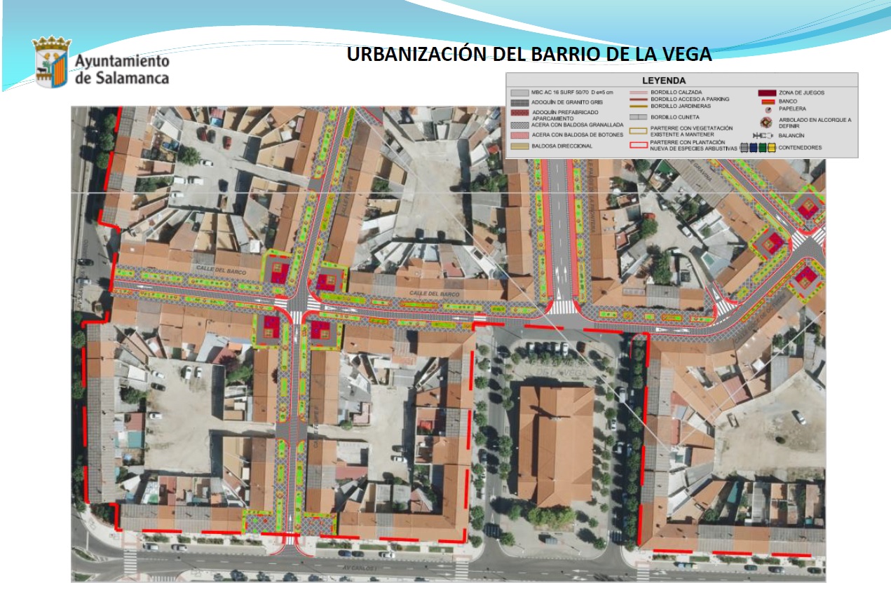 Urbanización del barrio de La Vega