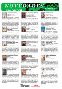 B. Torrente Ballester. Boletin Novedades Videoteca. noviembre 2022