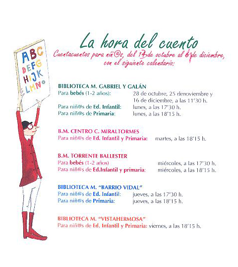 La hora del cuento oct-dic 2015