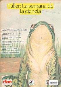 Biblioteca de Vidal. Taller infantil de verano. la semana de la ciencia