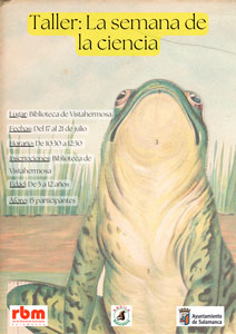 Biblioteca de Vistahermosa. Taller infantil de verano. la semana de la ciencia