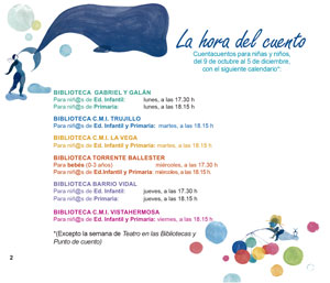 HORA DEL CUENTO octubre-diciembre 2023