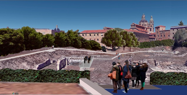Recreacion de como quedara el solar del Botanico para su visita