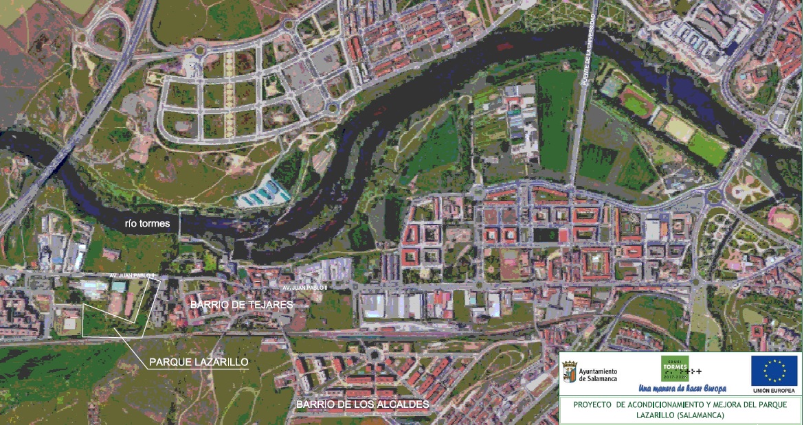 Imagen donde se encuentra ubicado el Parque Lazarillo de Tormes