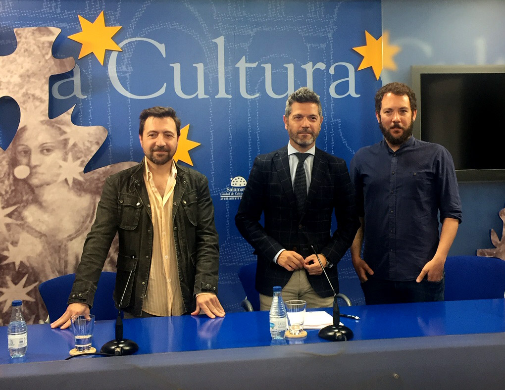 Un momento de la presentacion de la obra de teatro