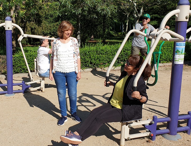 Maria Jose Fresnadillo en el parque de los Jesuitas