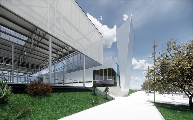 Recreacion virtual de la Ciudad Deportiva de Tejares