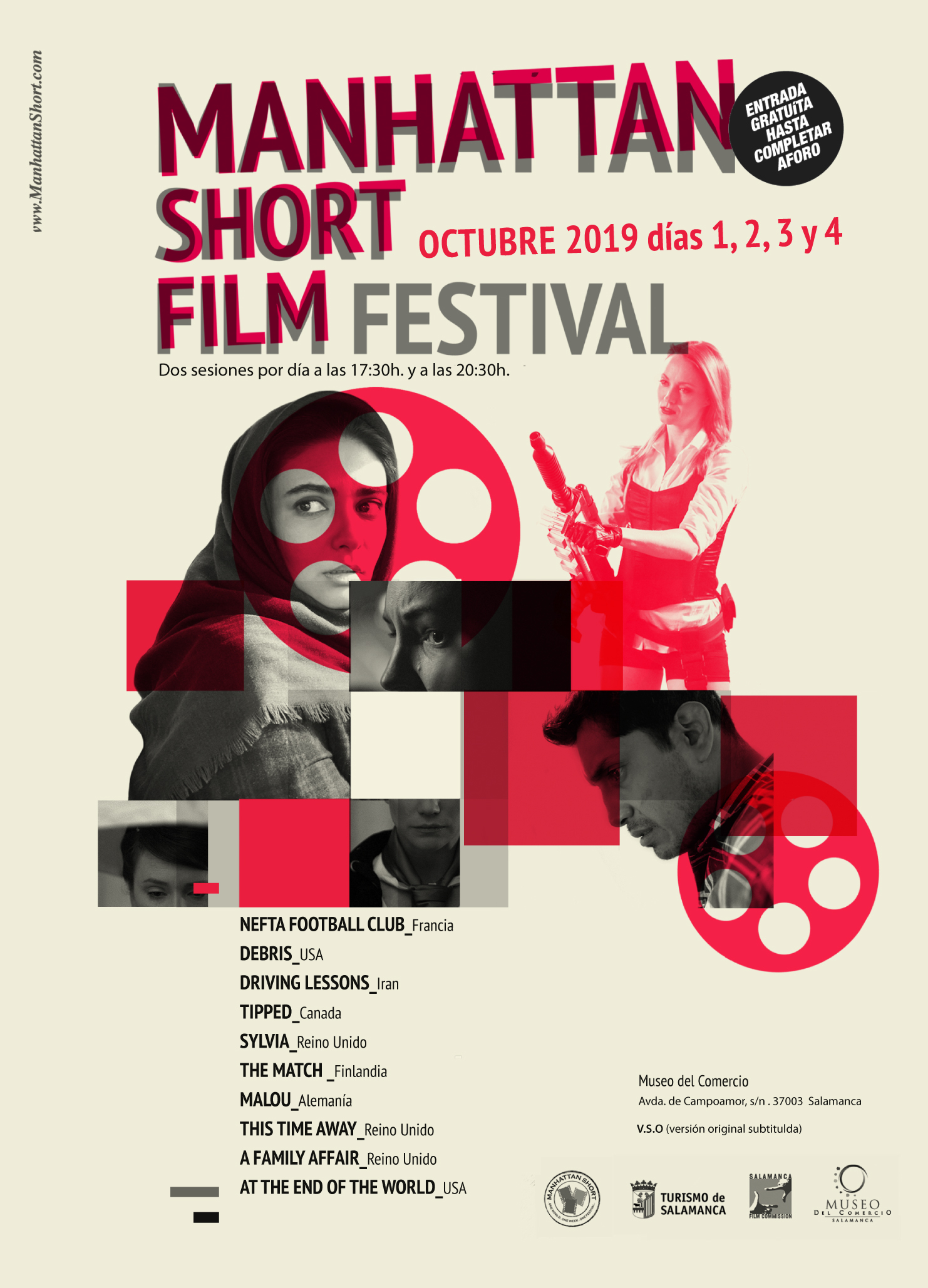 Cartel de la XXI edicion del Manhattan Short Film Festival