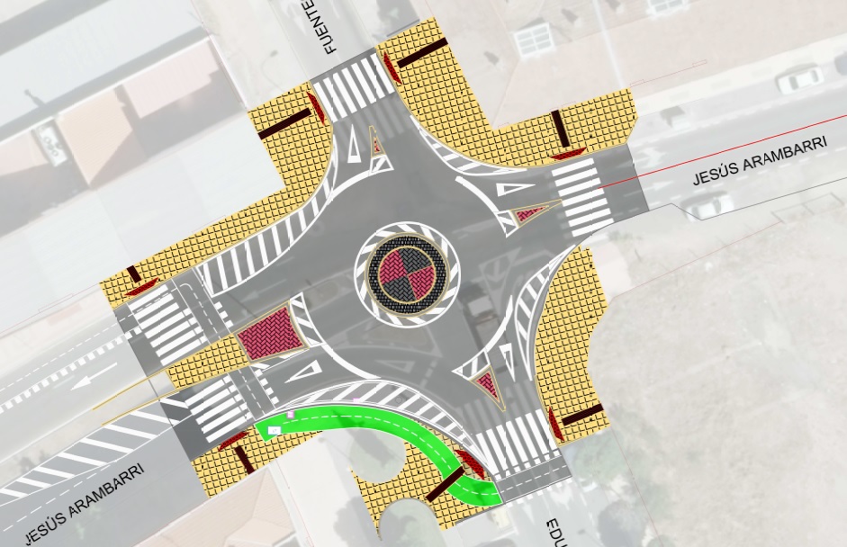 Proyecto de la nueva glorieta de Puente Ladrillo