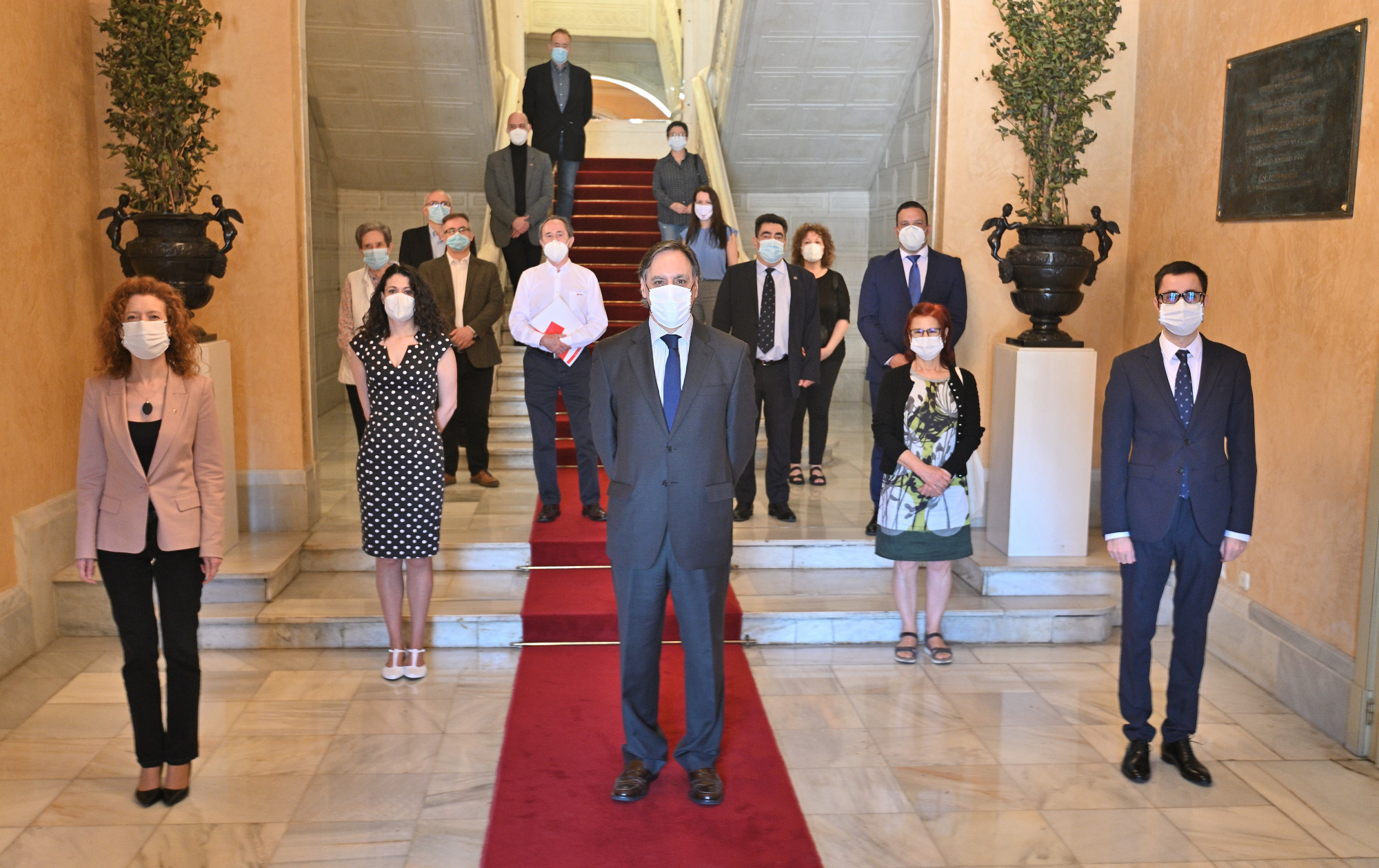 Fotografia del dia de la firma del pacto politico del Ayuntamiento de Salamanca