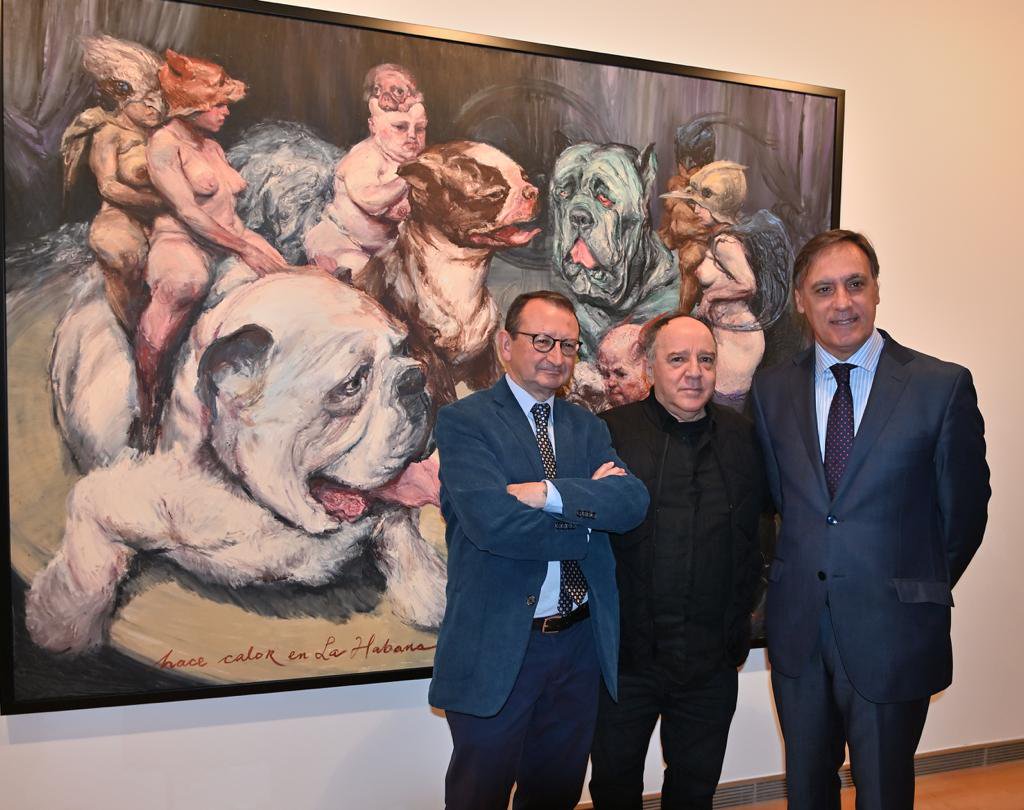 El alcalde inauguro la exposicion a comienzos de octubre