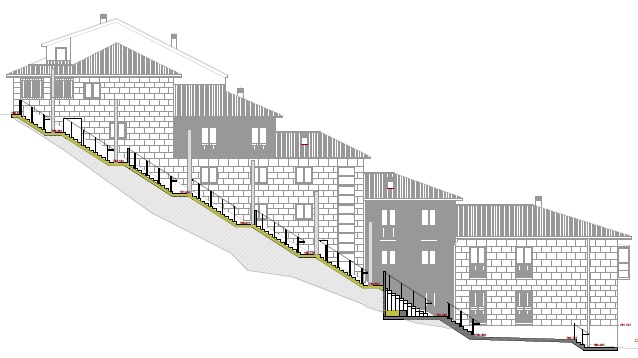 Plano de la escalera al Cerro de San Vicente