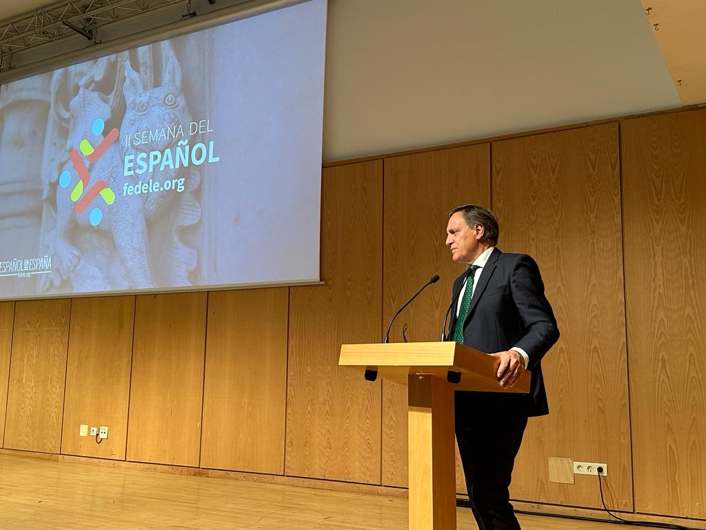 El alcalde en la inaugurado de la II Semana del Espanol de la Federacion de Escuelas de Espanol