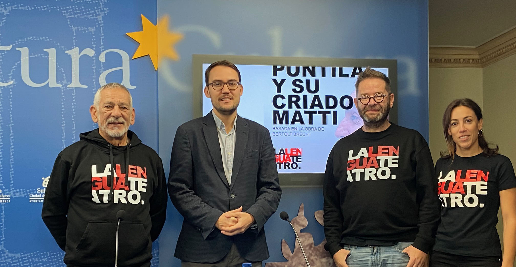 Presentacion de  El senor Puntila y su criado Matti  de la compania salmantina La Lengua Teatro
