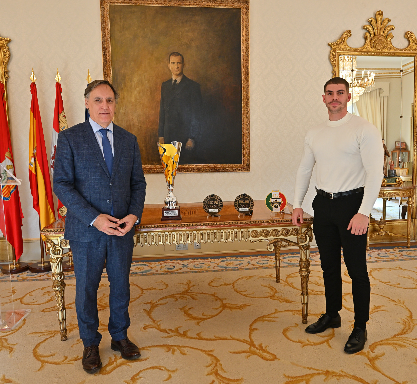 Garcia Carbayo y Roberto Fernandez  campeon del mundo de culturismo natural
