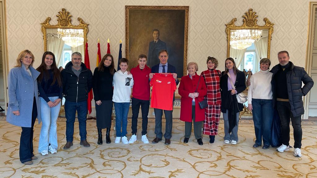 Recepcion del alcalde de Salamanca al padelista Samuel Rivas