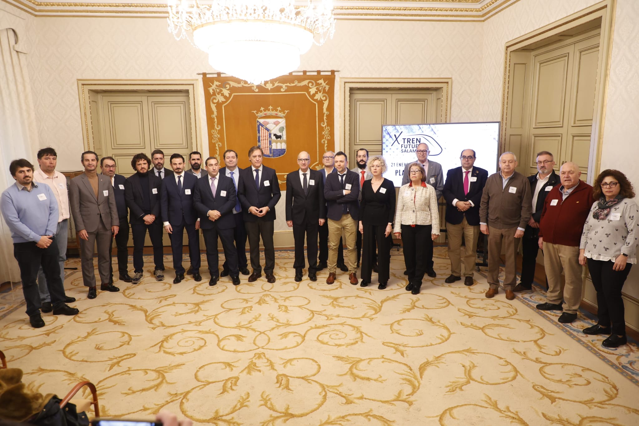 Representantes de las instituciones y entidades promotoras de la concentracion