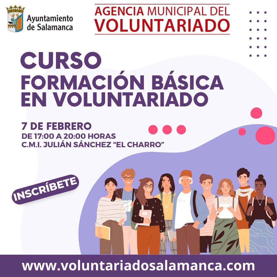 Nuevo curso gratuito de formacion basica en voluntariado el 7 de febrero