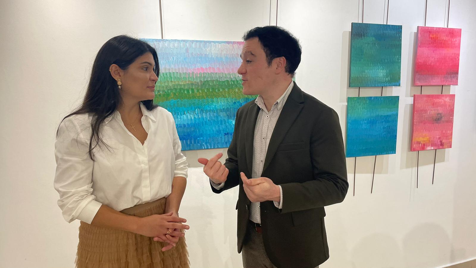 Inauguracion de la muestra de pintura y fotografia interactiva  Anoranza   de Valentina Duarte