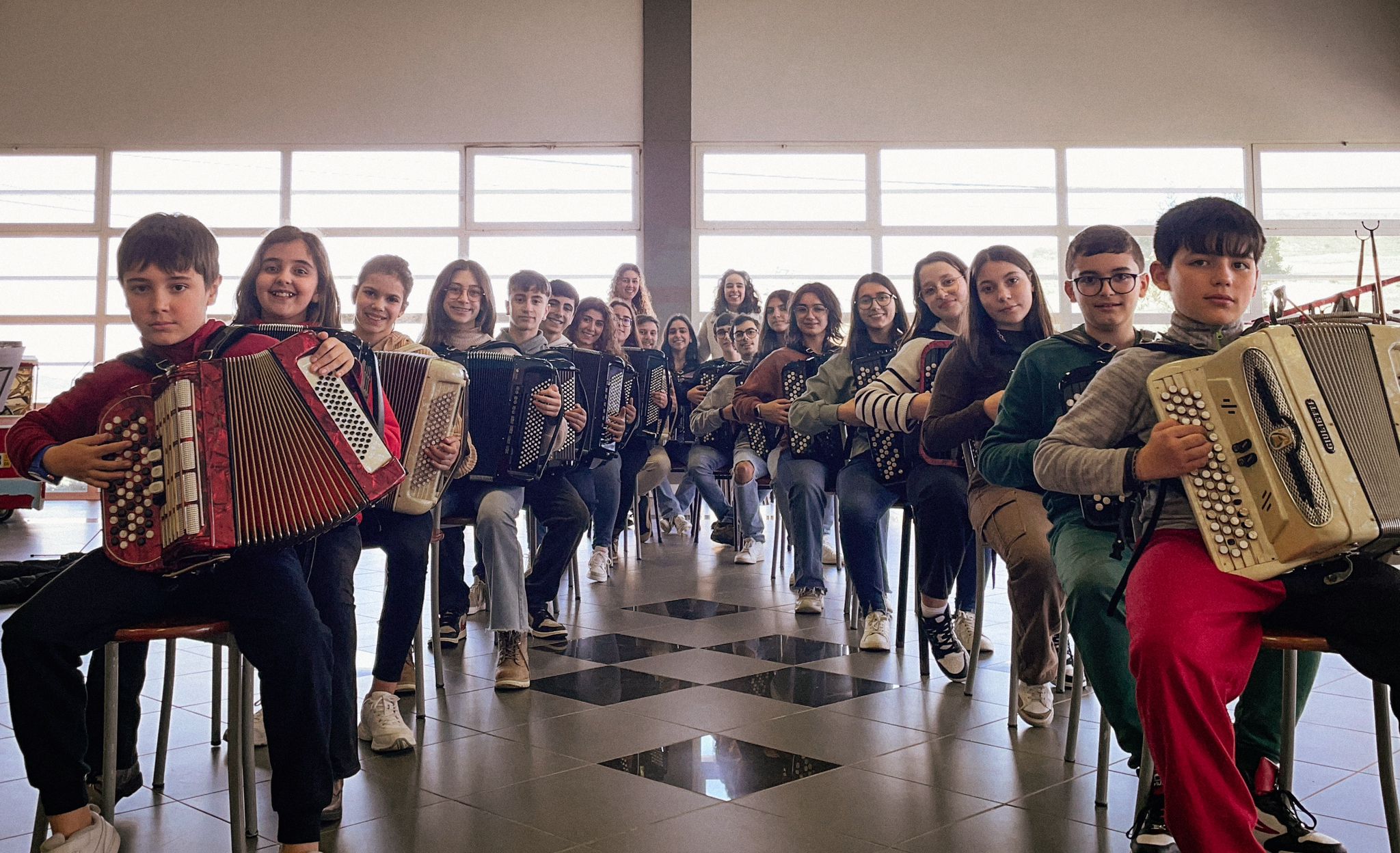 Encuentro de acordeon en el CMI Trujillo