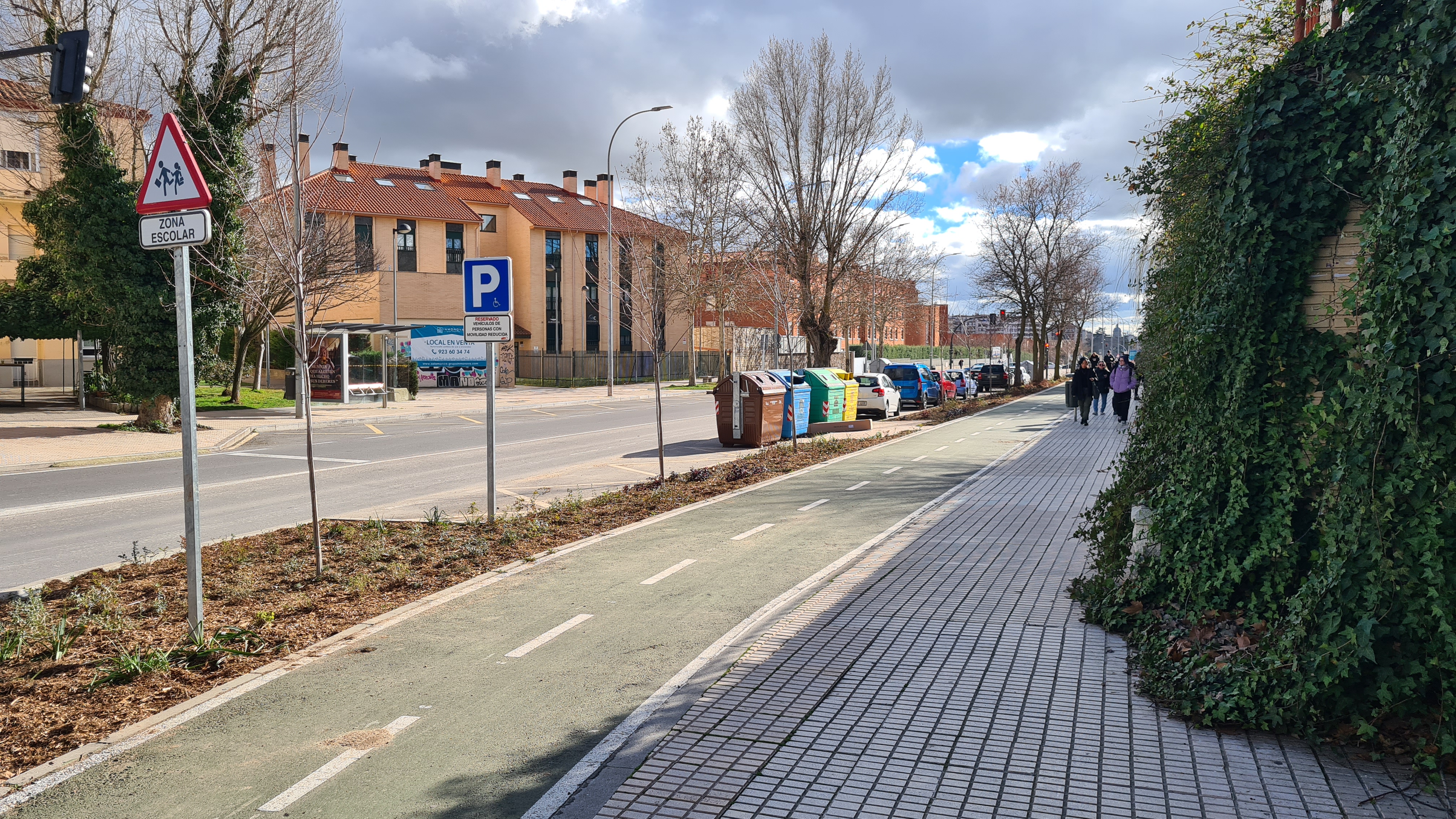 El Ayuntamiento de Salamanca completa la renaturalizacion de la Avenida de la Merced
