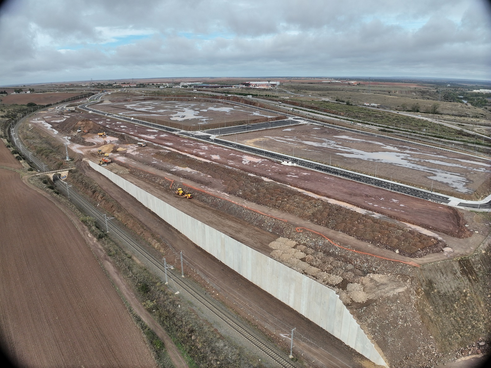 Obras de construccion del Puerto Seco