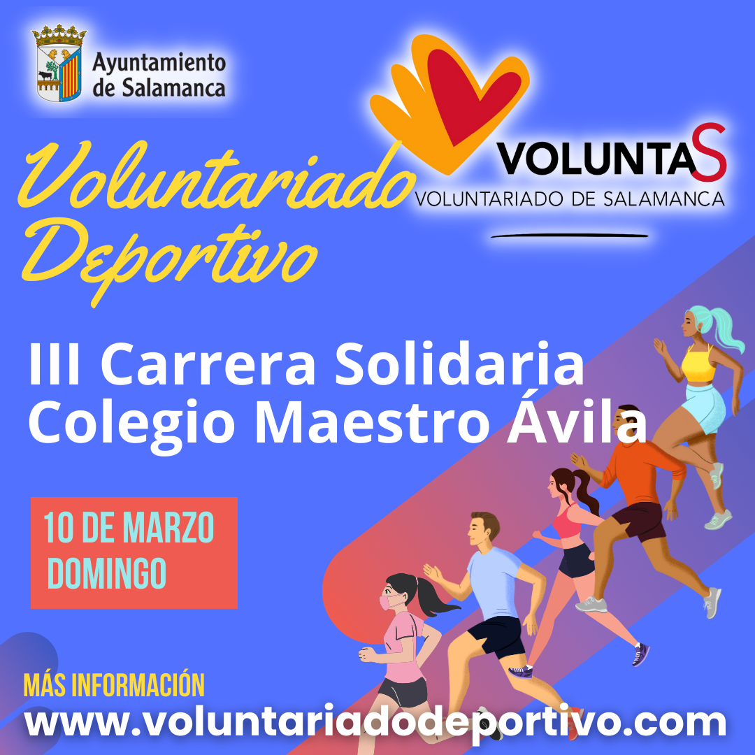 La Agencia Municipal de Voluntariado colabora con la Carrera Solidaria del Colegio Maestro Avila