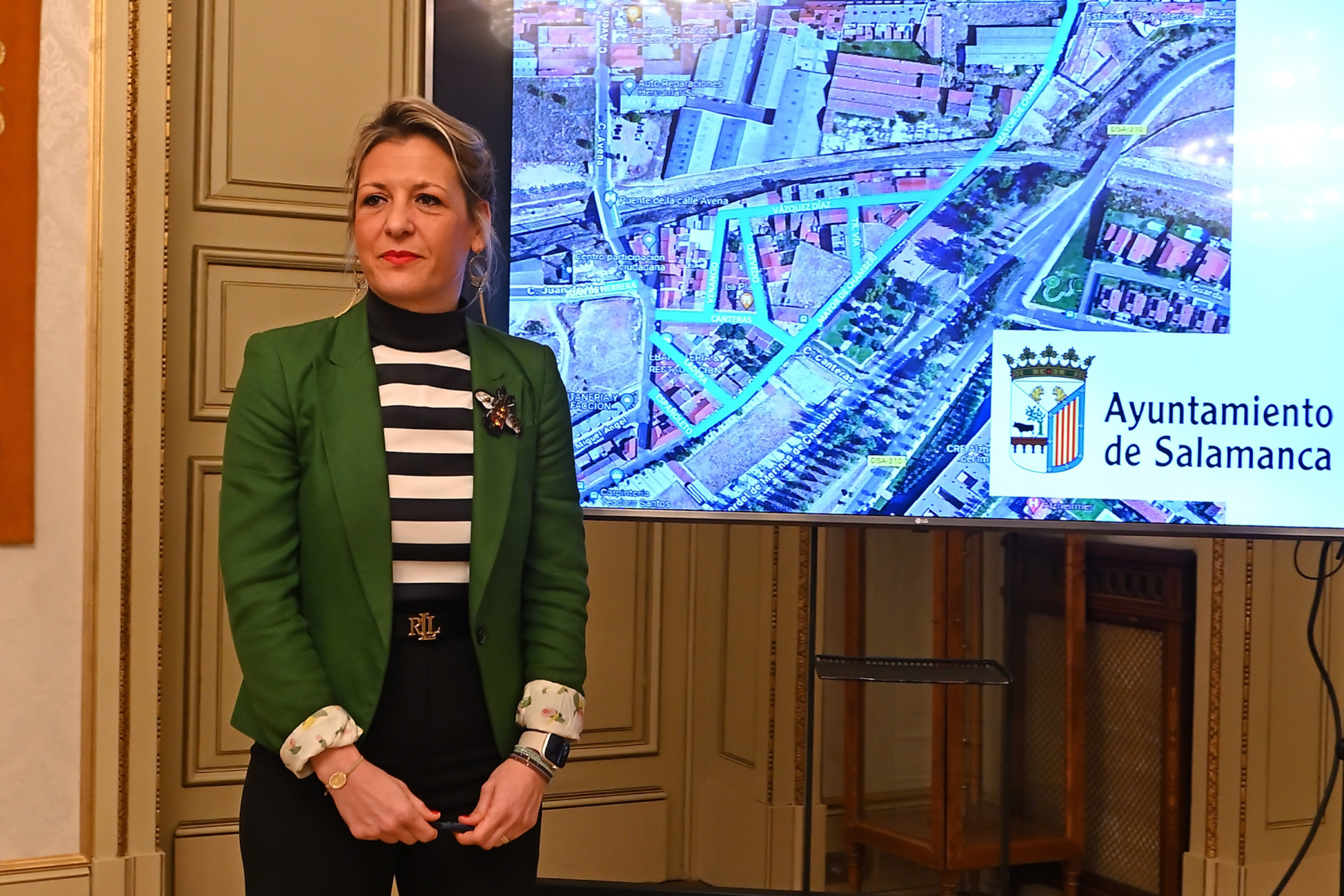 La concejala de Medio Ambiente  Maria Jose Coca