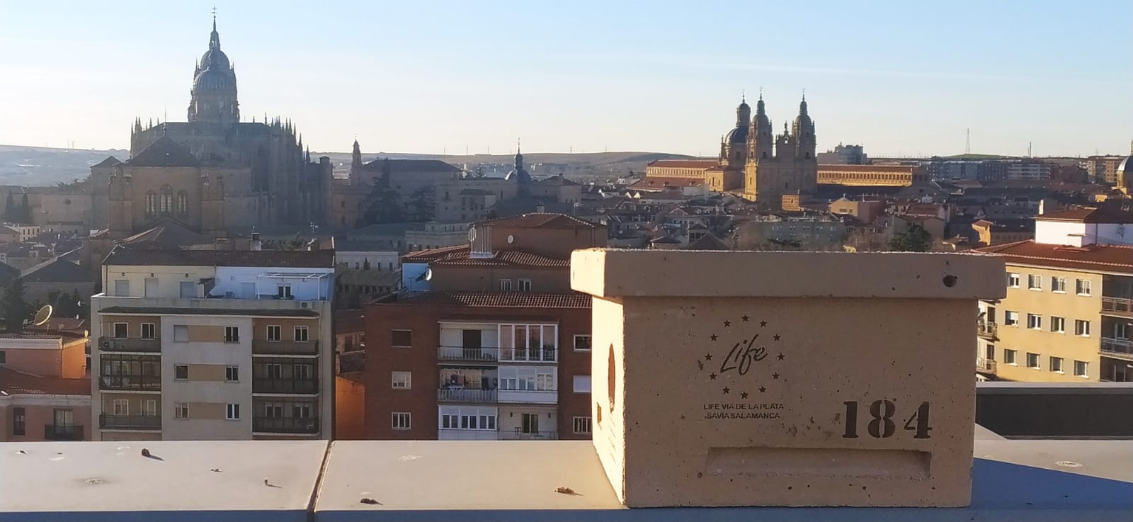 Una de las cajas nido instaladas con el proyecto LIFE Via de la Plata