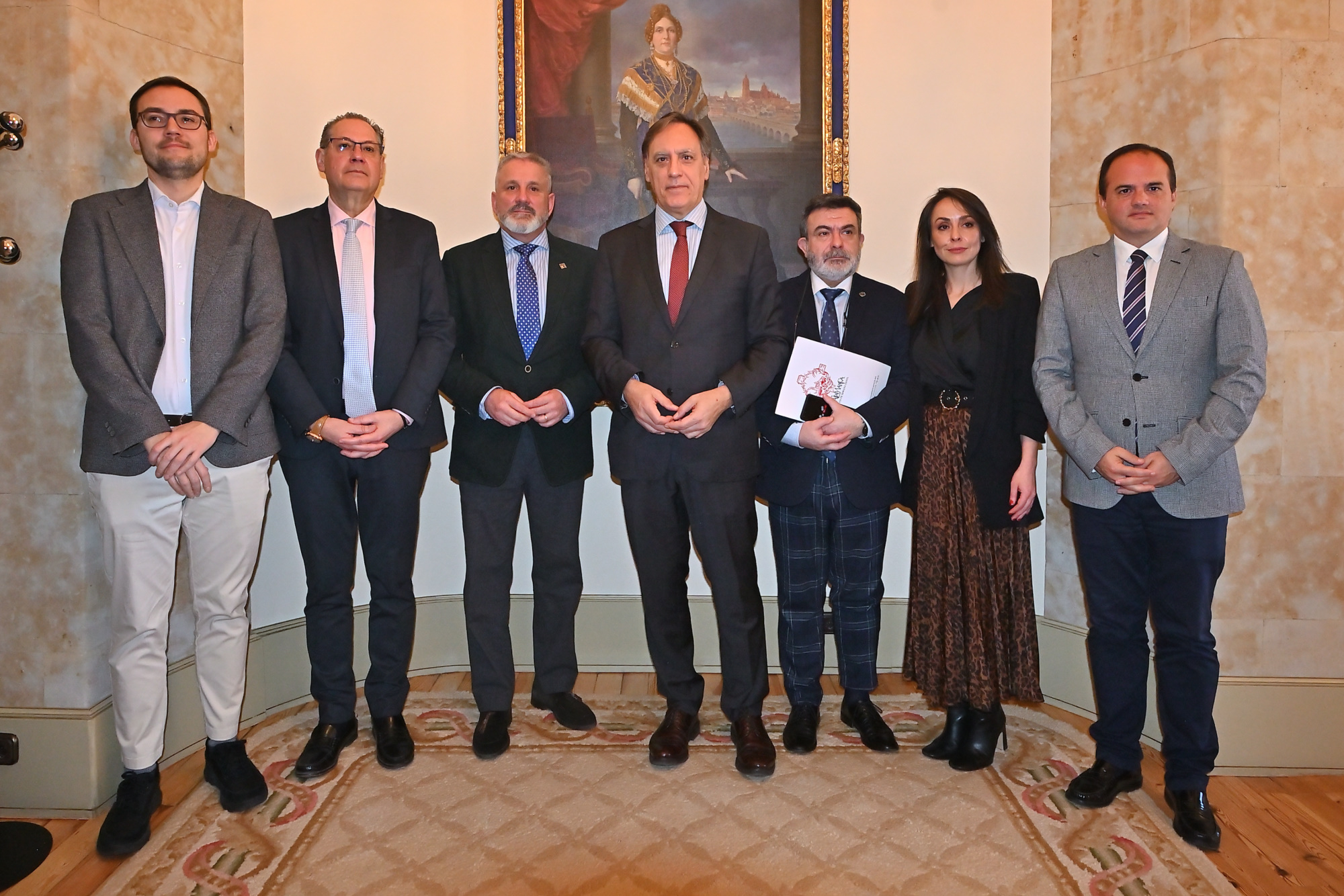 Reunion entre el Ayuntamiento de Salamanca y la Junta de Semana Santa