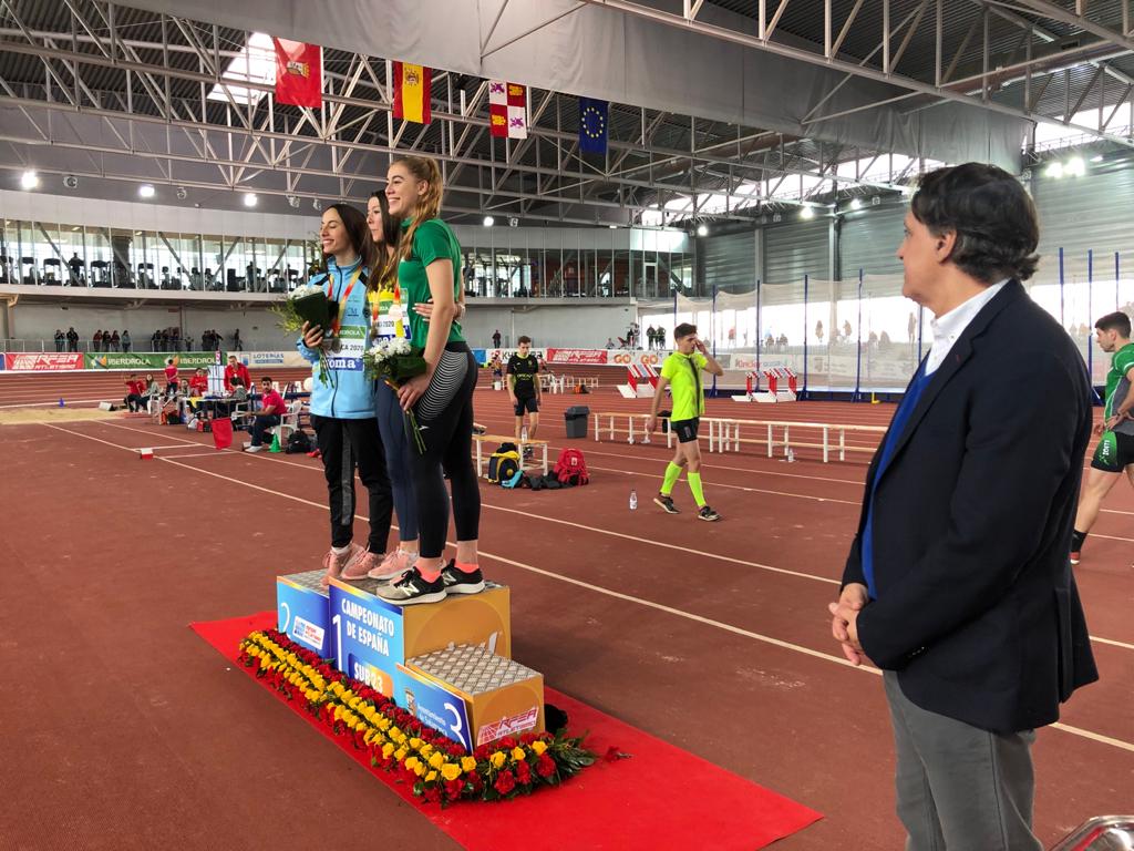 Entrega de premios del Campeonato de Espana Sub-23 de Atletismo en Pista Cubierta