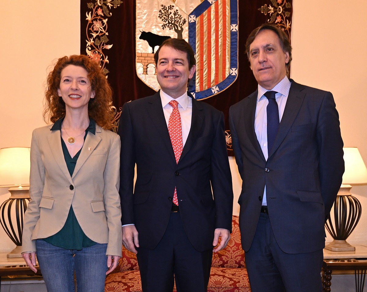 Ana Suarez  Alfonso Fernandez Manueco y Carlos Garcia Carbayo