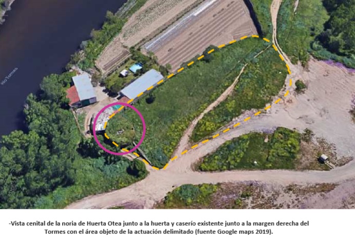 Vista de la ubicacion de la Noria de Sangre