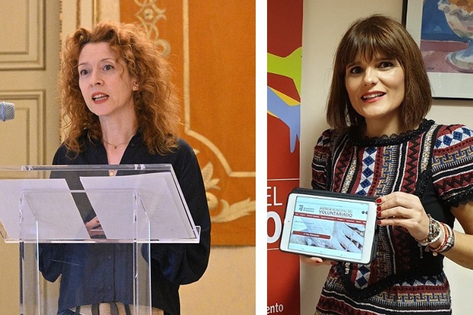 Las concejalas de Familia y Participacion  Ana Suarez y Almudena Parres