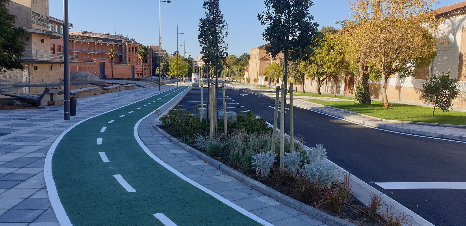 Avenida de la Merced tras las obras de mejora