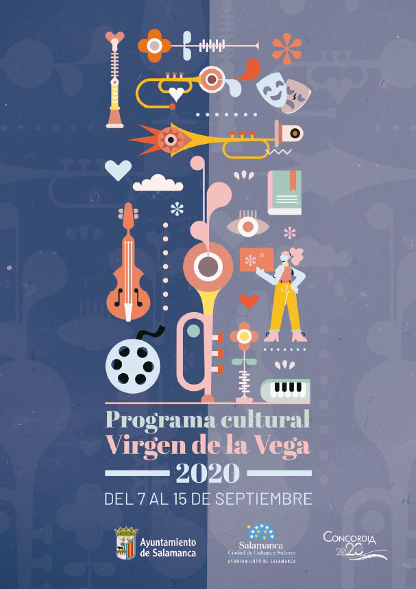 Cartel de la programacion cultural con motivo de la Festividad de la Virgen de la Vega