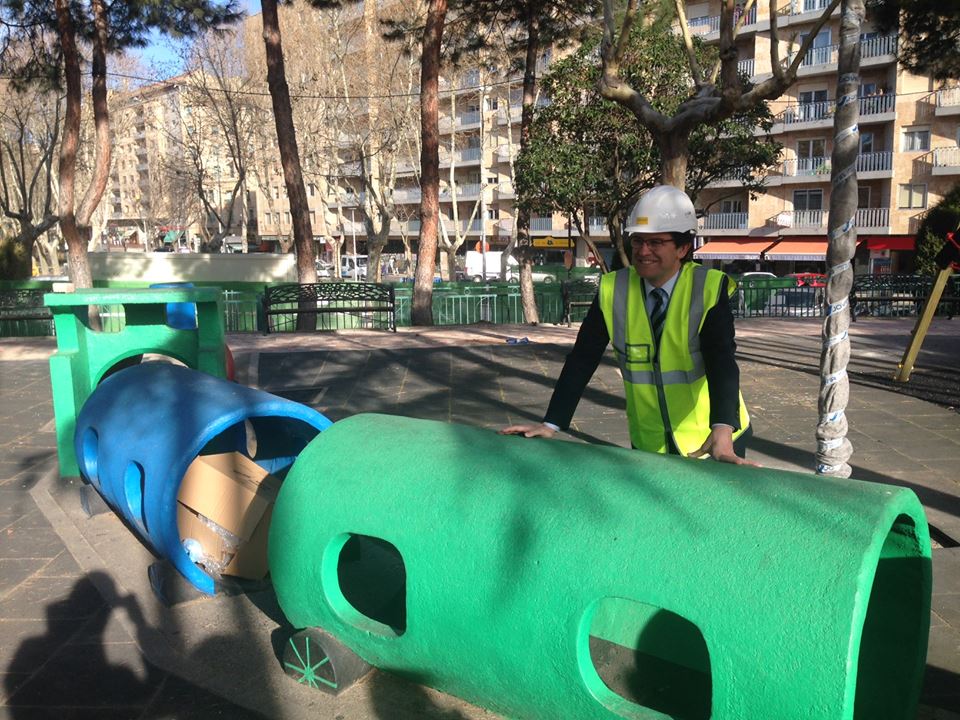 Alfonso Fernandez Manueco en la pasada visita al transcurso de las obras