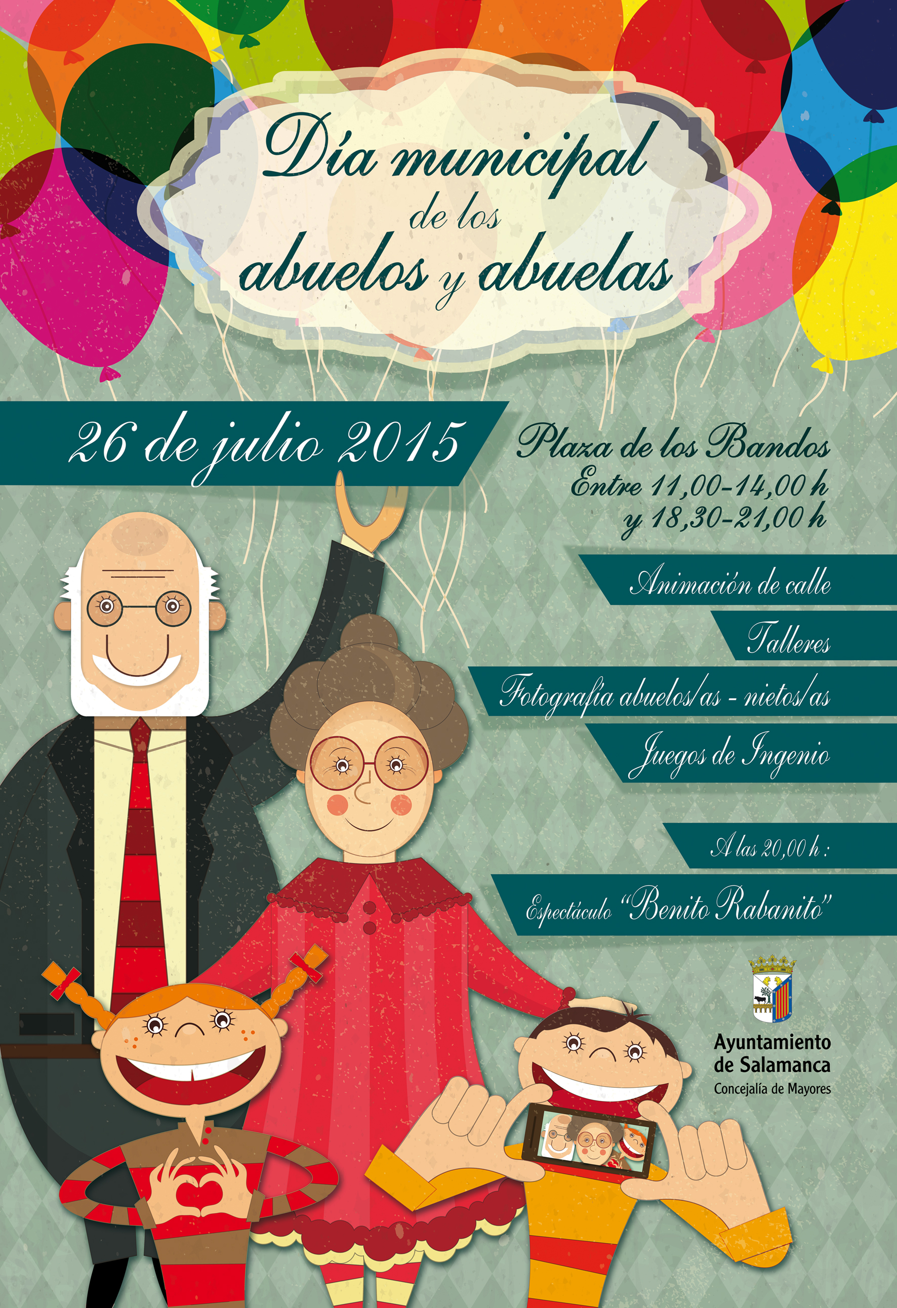 Imagen promocional de los actos del Dia Municipal de los abuelos y abuela
