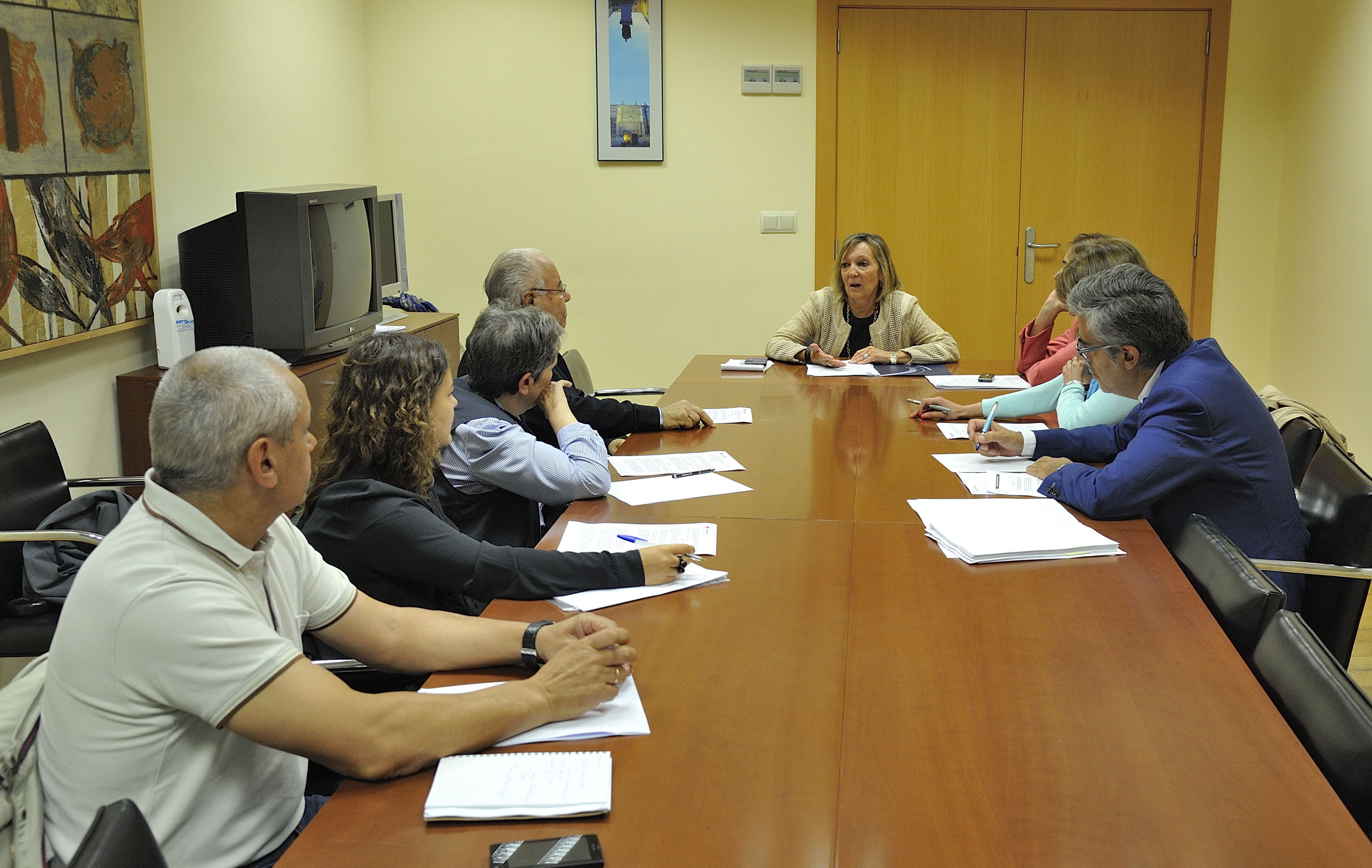 Representantes de la instituciones y las ONG s se han reunido esta manana en el Consistorio