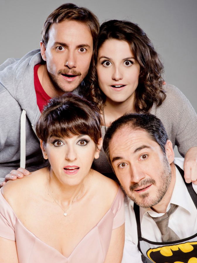 Las actrices Llum Barrera y Camila Viyuela y los actores Alfonso Lara y Pepe Lorente