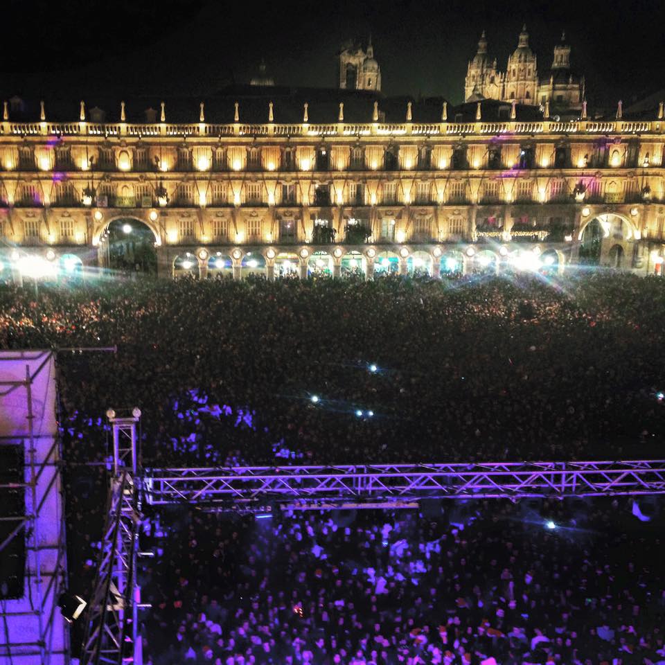 Imagen de la Plaza Mayor durante la celebracion