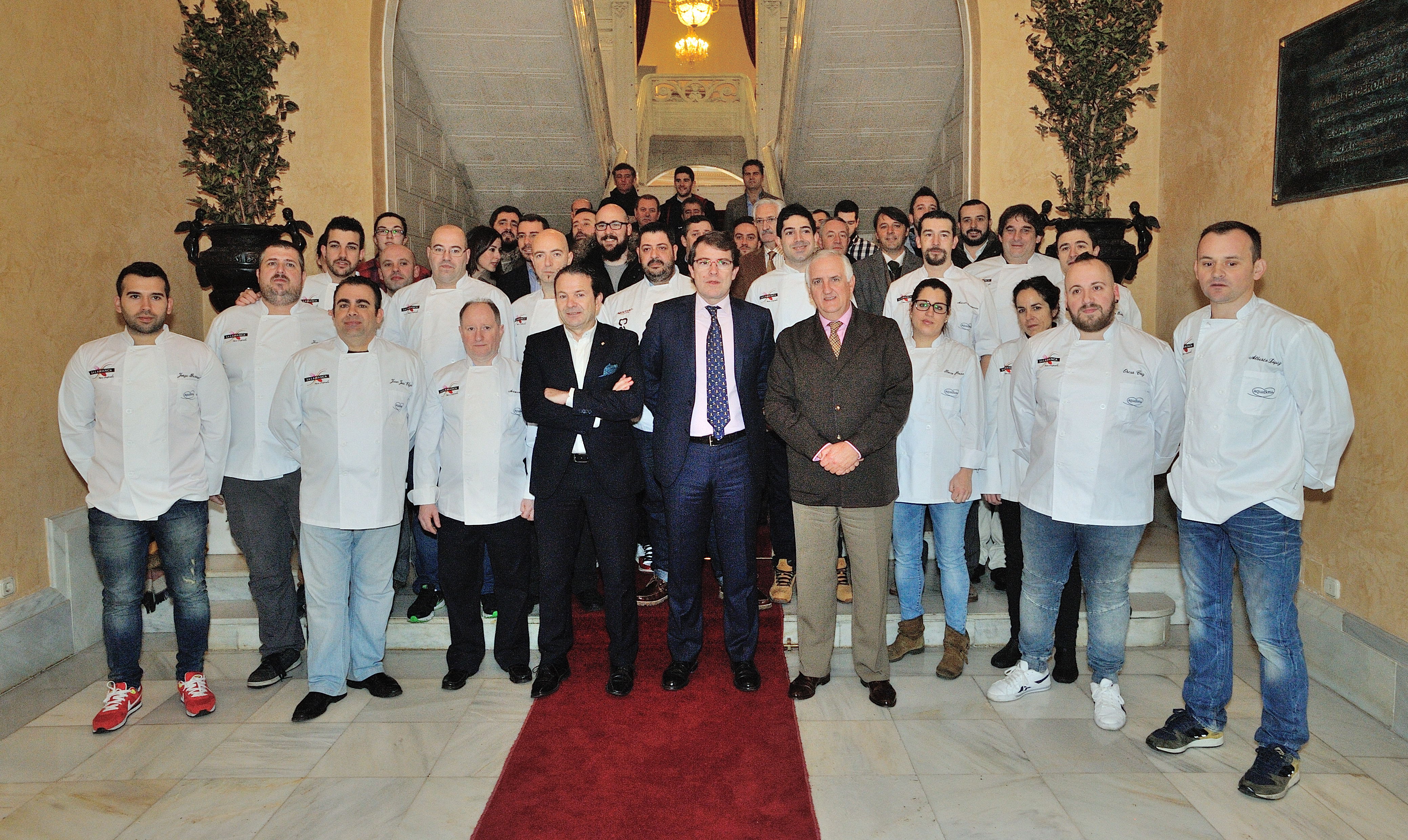 Profesionales que se dieron cita en Madrid Fusion  junto al alcalde de Salamanca