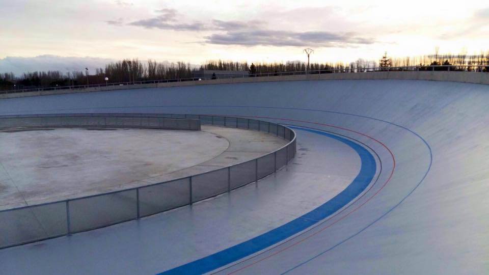 Imagen del velodromo de la nueva Ciudad Deportiva de La Aldehuela