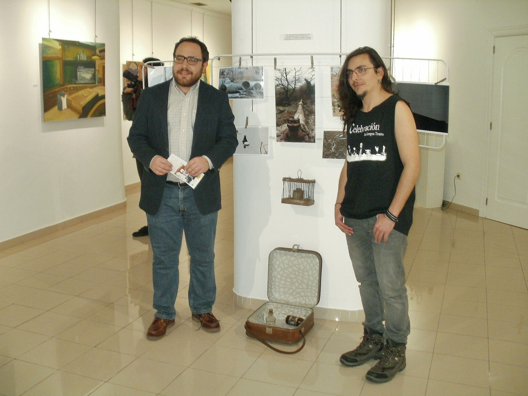 El concejal de Juventud  Daniel Llanos  ha inaugurado hoy la exposicion