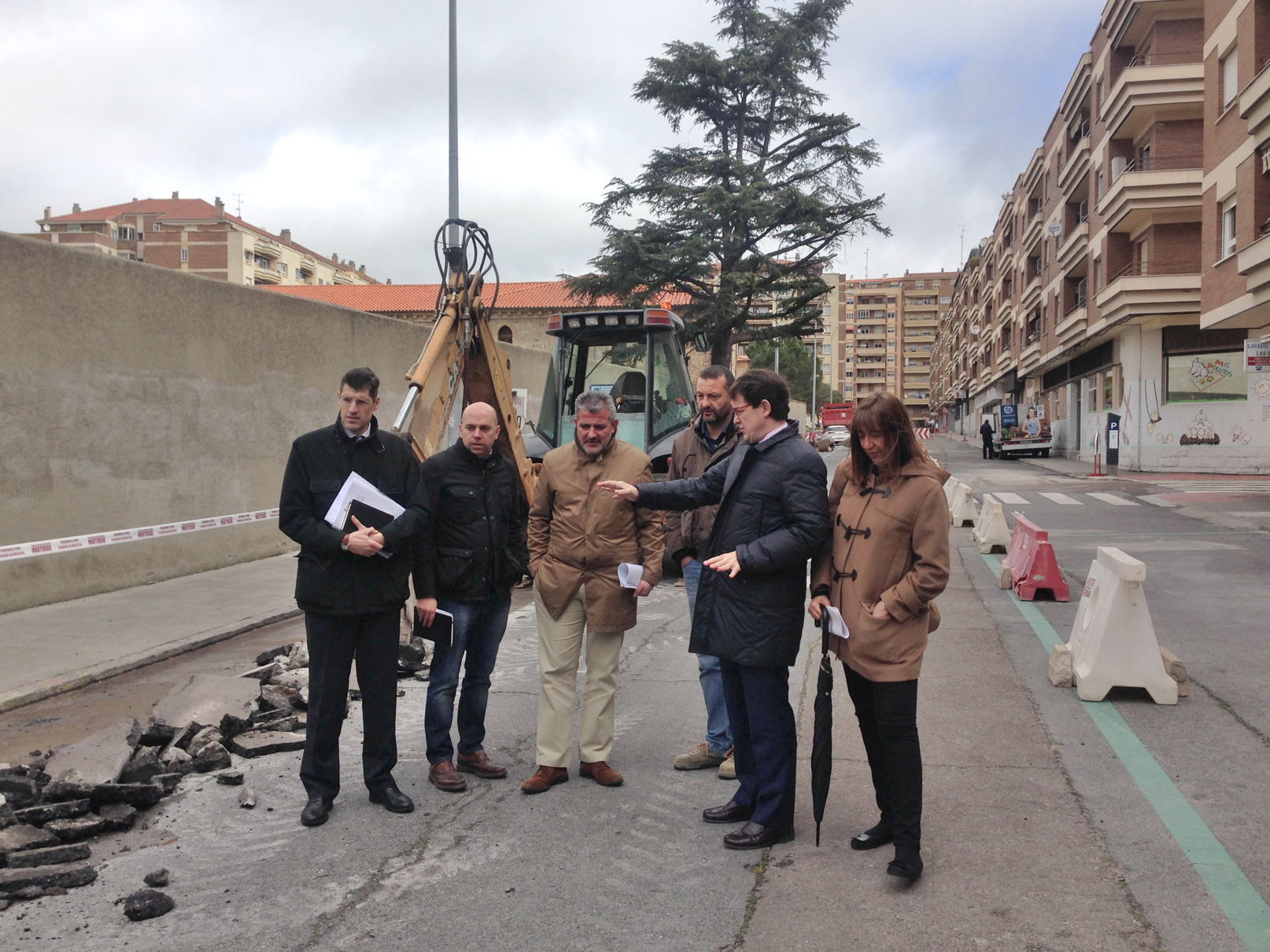 El alcalde de Salamanca visito la calle Salesas  donde se producira una de las intervenciones