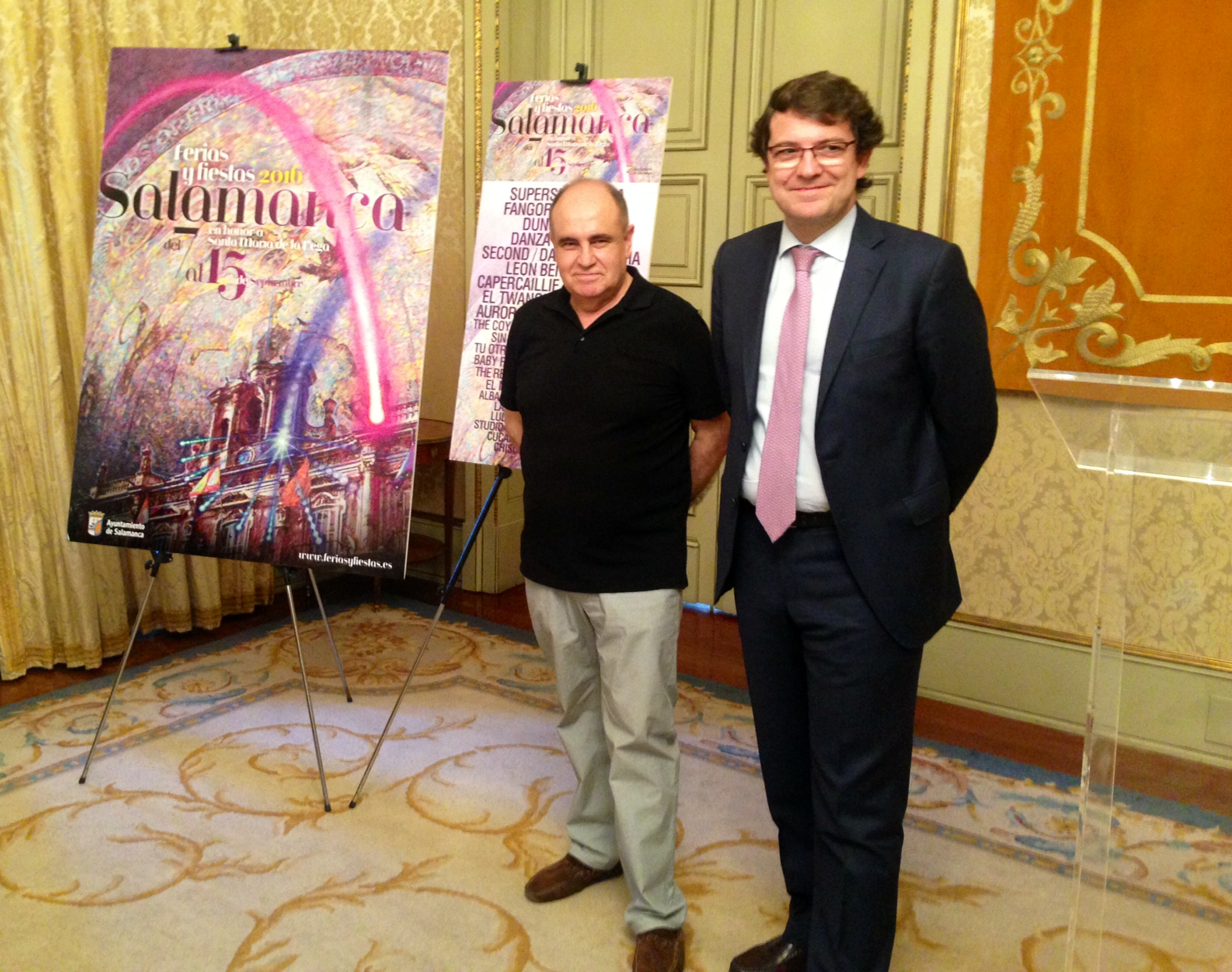 Alfonso Fernandez Manueco ha presentado hoy el cartel anunciador de las Ferias y Fiestas