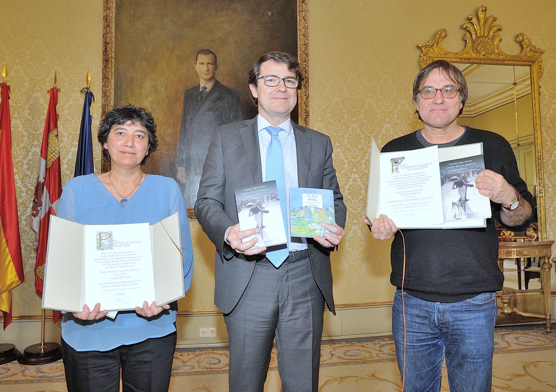 Amalia Iglesias  Alfonso Fernandez Manueco y Francisco Lopez
